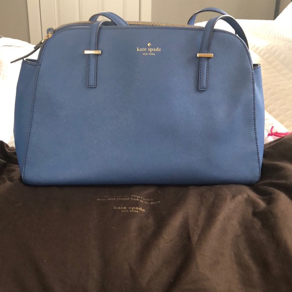 China blue kate spade large hand/shoulder bag